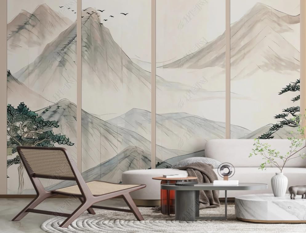 Papier peint intissé haut de gamme paysage abstrait poster géant mural