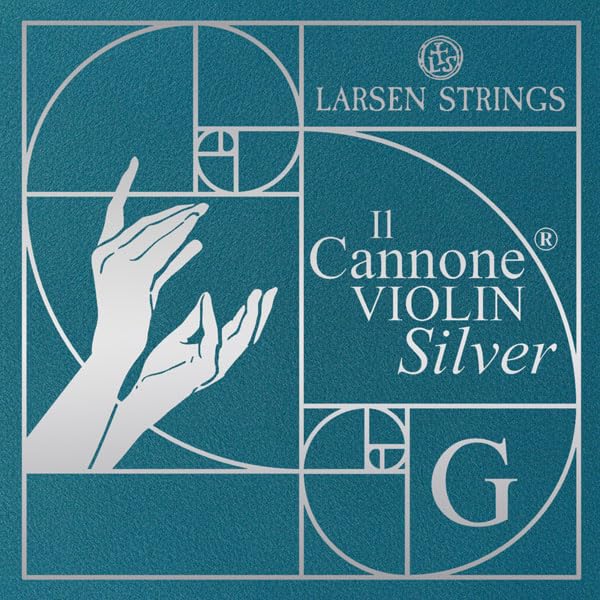 LARSEN STRINGS - Violin Strings 4/4 - Il Cannone Silver - Single String G Silver: Multifilament Fibre Nylon Core