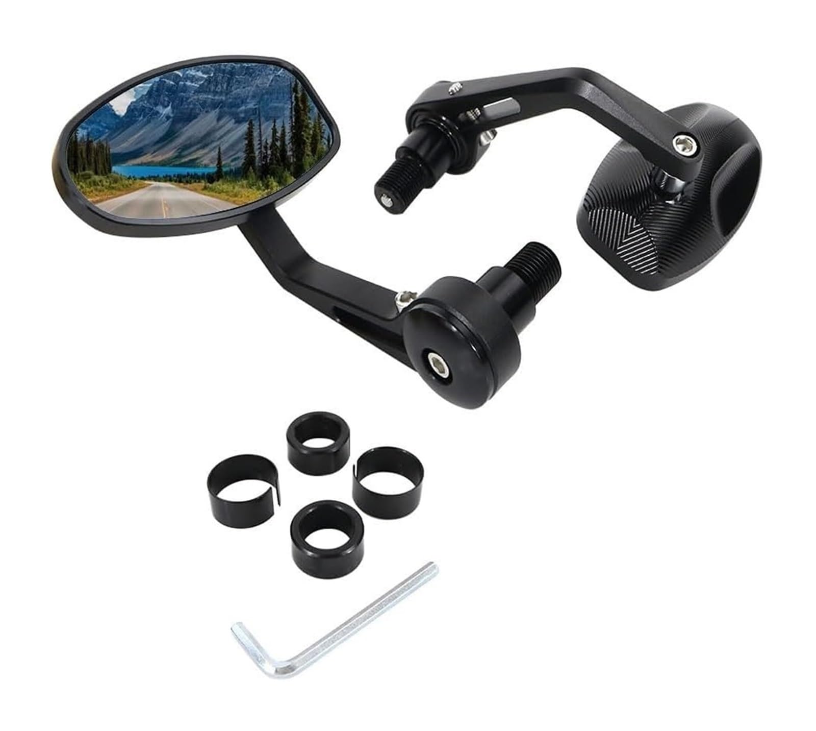 Motocicleta para Yamaha XSR900 XSR700 para Tmax500 530 MT-07 MT-09 MT10 FZ1 FZ6R FZ6 para Espejos Retrovisores Manillar Fazer Espejo Retrovisor