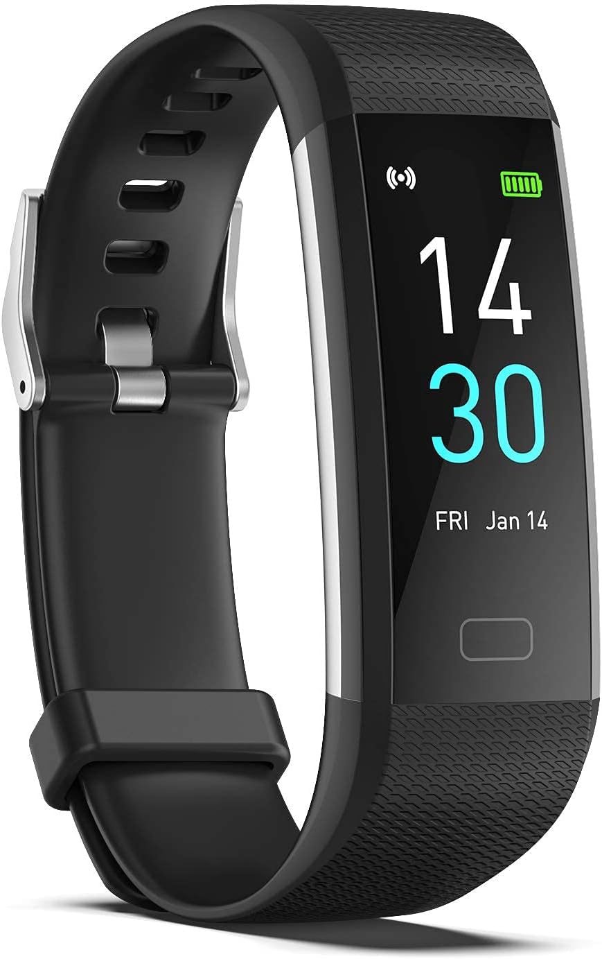 Septoui Smart Band Fitness Orologio Contapassi Frequenza Cardiaca, SpO2, Pressione Sanguigna, Sonno Calorie Activity Tracker Impermeabile IP68, 16 modalità Sportive Smartwatch Donna Uomo Bambini