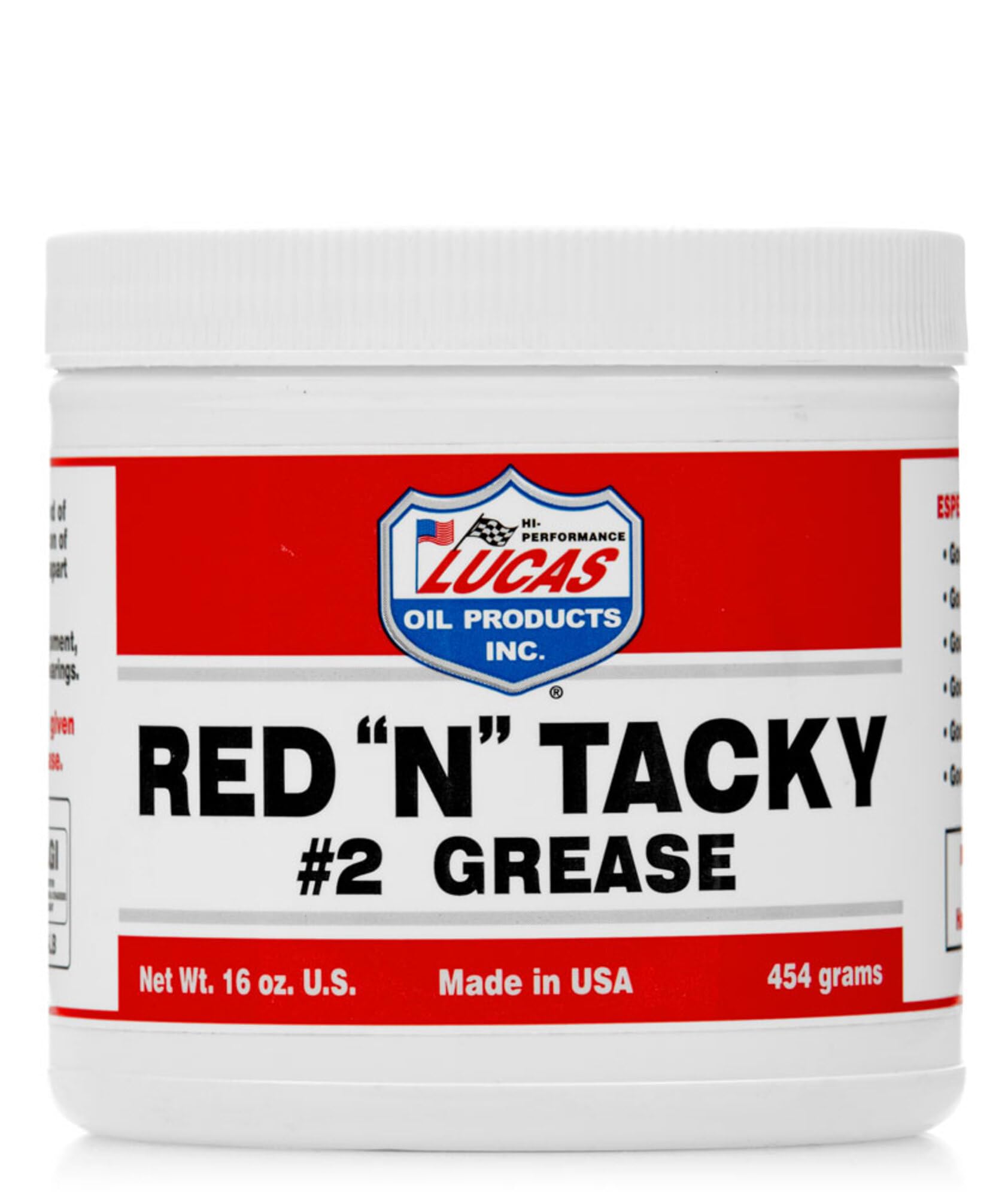 Lucas Oil 10574 RED"N"TACKY GREASE 1/LB TUB