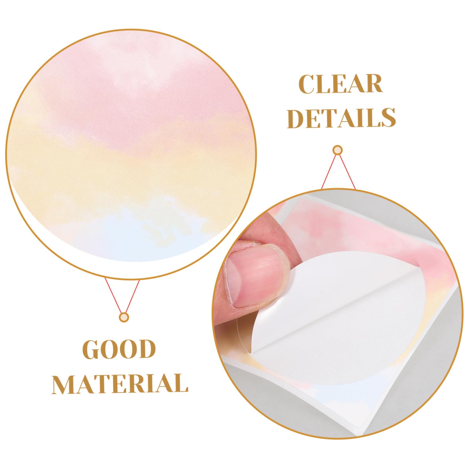 VILLCASE 4 Rouleaux Papier thermique couleur fabricant d'autocollants étiquettes nominatives stickers etiquettes autocollantes étiquettes autocollantes étiquette collante étiquettes express