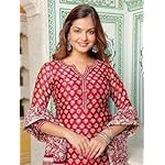 Pinkmint-Women-Cotton-Blend-Straight-Printed-Kurta-with-Pant-Dupatta