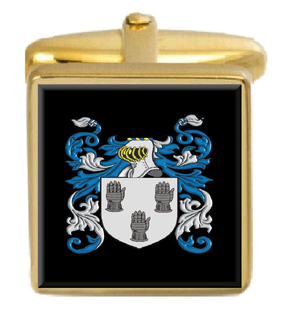 Heraldry Manschettenknöpfe mit Gravur Paris England Familienwappen