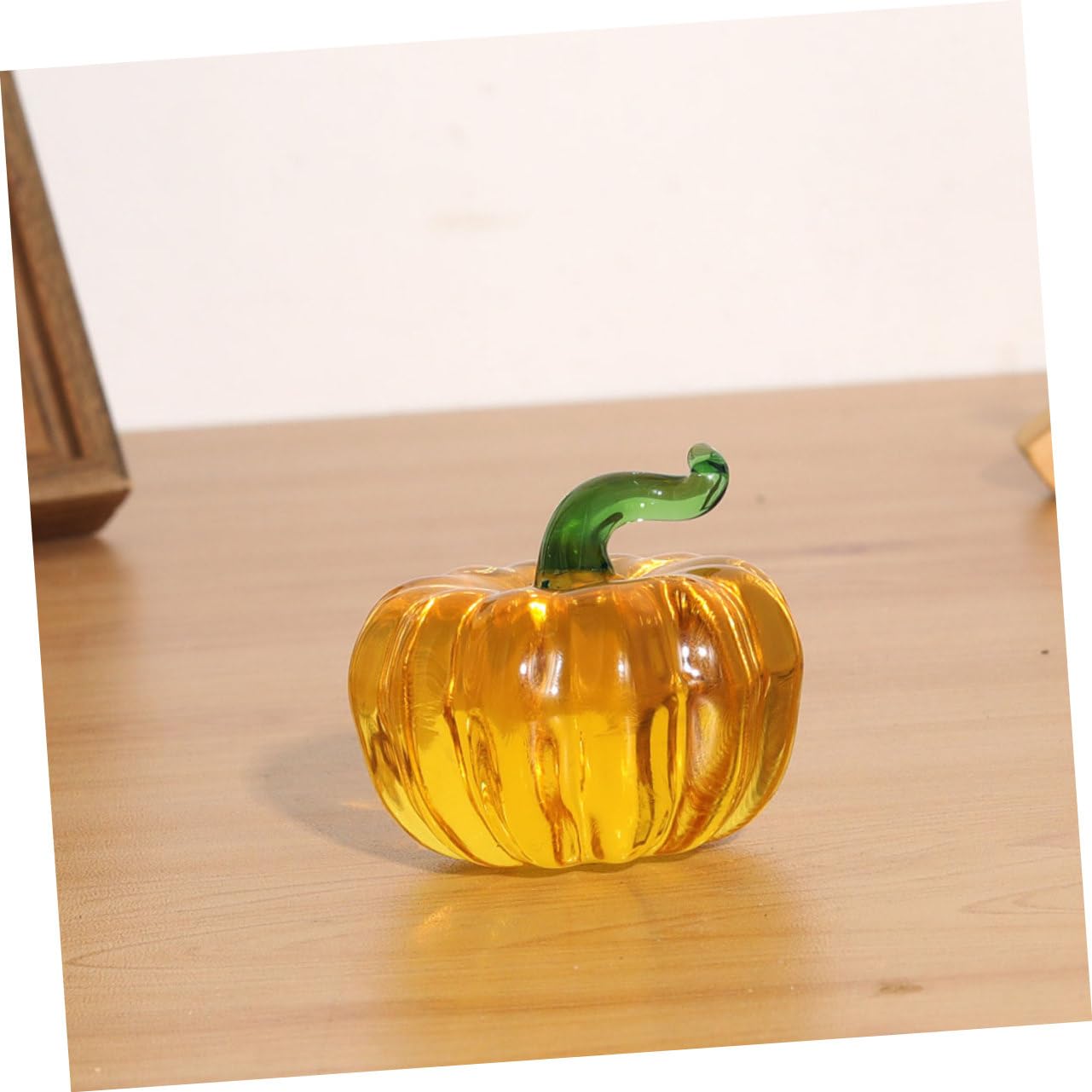 Amazon.co.jp: Outanaya 2個ガラス南瓜装飾品 デスクトップ用