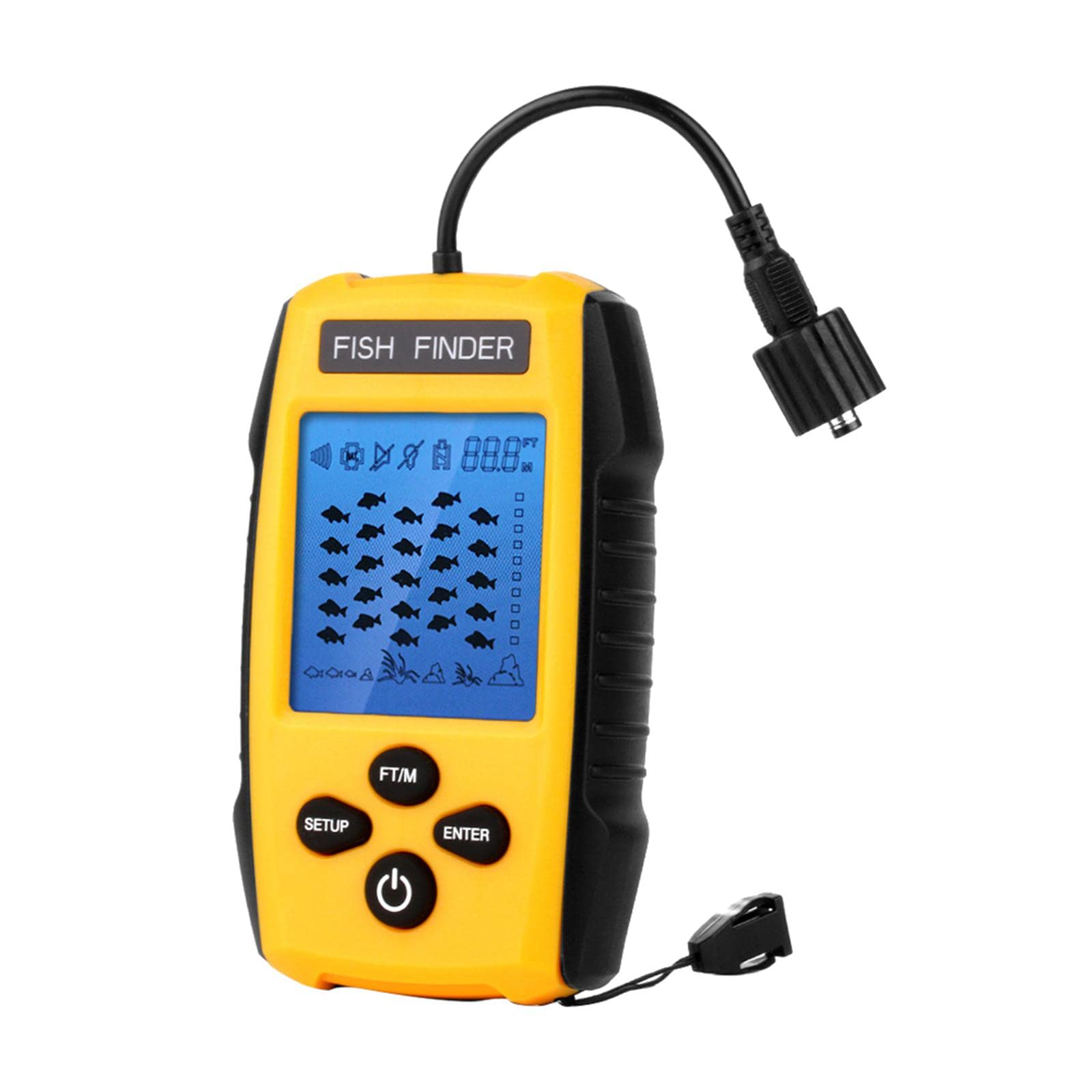 LOSA Wired Sonar Sensor Handheld Fish Finder, Portable Fishfinder Fish Depth Finder with Sonar-image-45