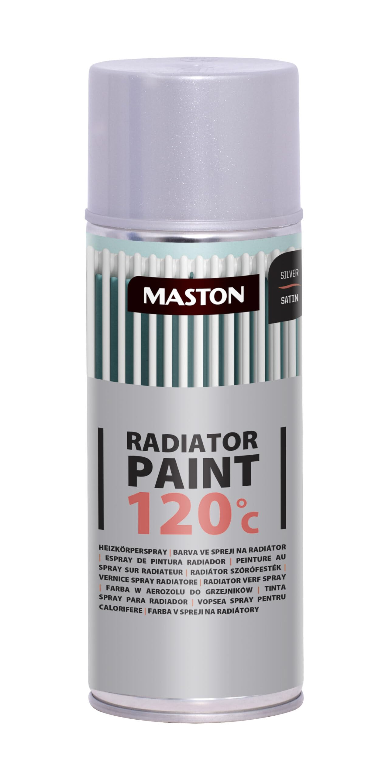 Maston Spray Paint Radiator Silver Satin 400ml
