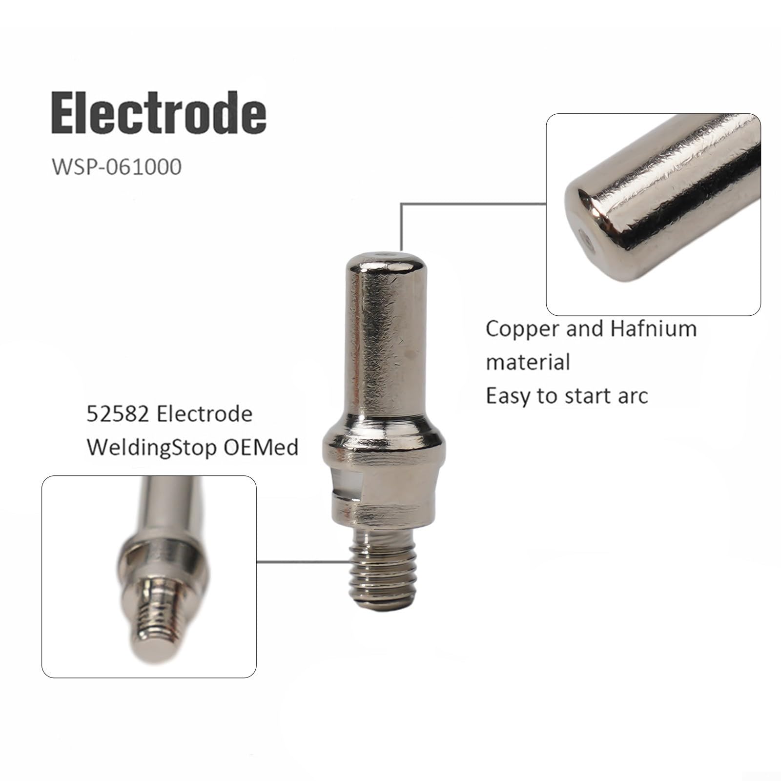 Kit Consumibles para plasma 40 Piezas Electrodo 1.0mm Kit Consumibles