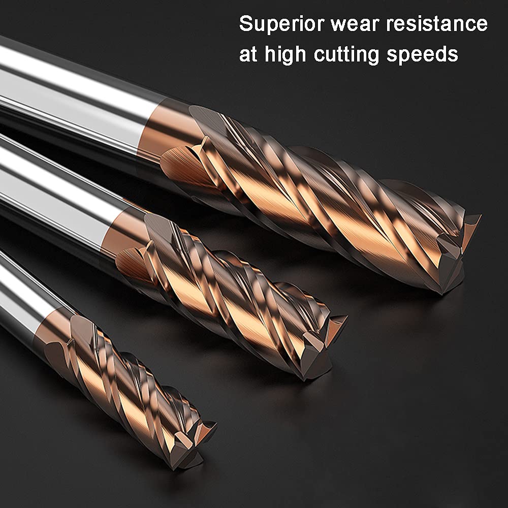 ASNOMY 10 mm HSS schachtfrees CNC-draaimachine rechte schacht 10 mm 4 fluiten spiraalfrees snijkant schachtfreesset end mill freesbit