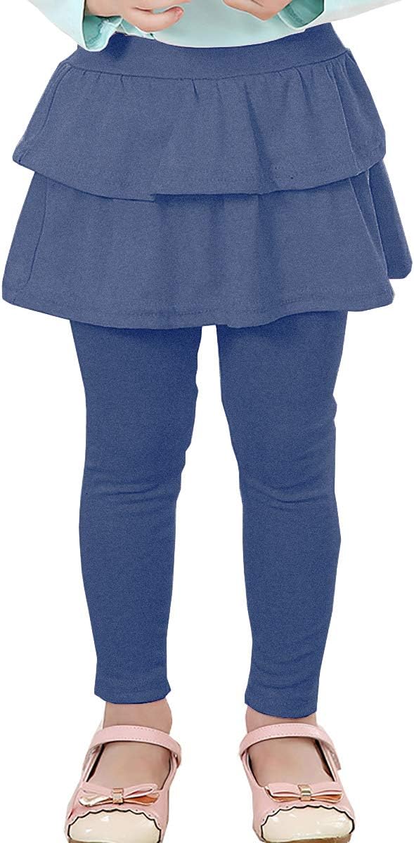 RieKet Girls School Uniform Pants Warm Stretchy Athletic Leggings with Skirt 2-14 Years RieKet Girls School Uniform Pants Warm Stretchy Athletic Leggings with Skirt 2-14 Years