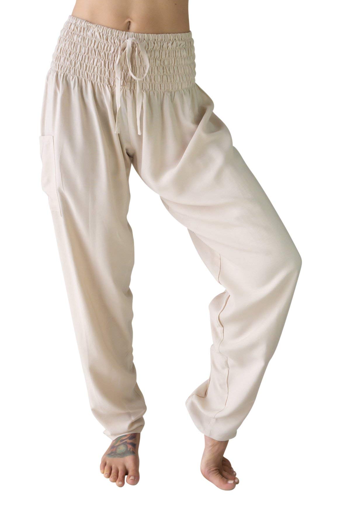 Womens Comfy Lounge Pants Straight Leg High Waisted w Pockets