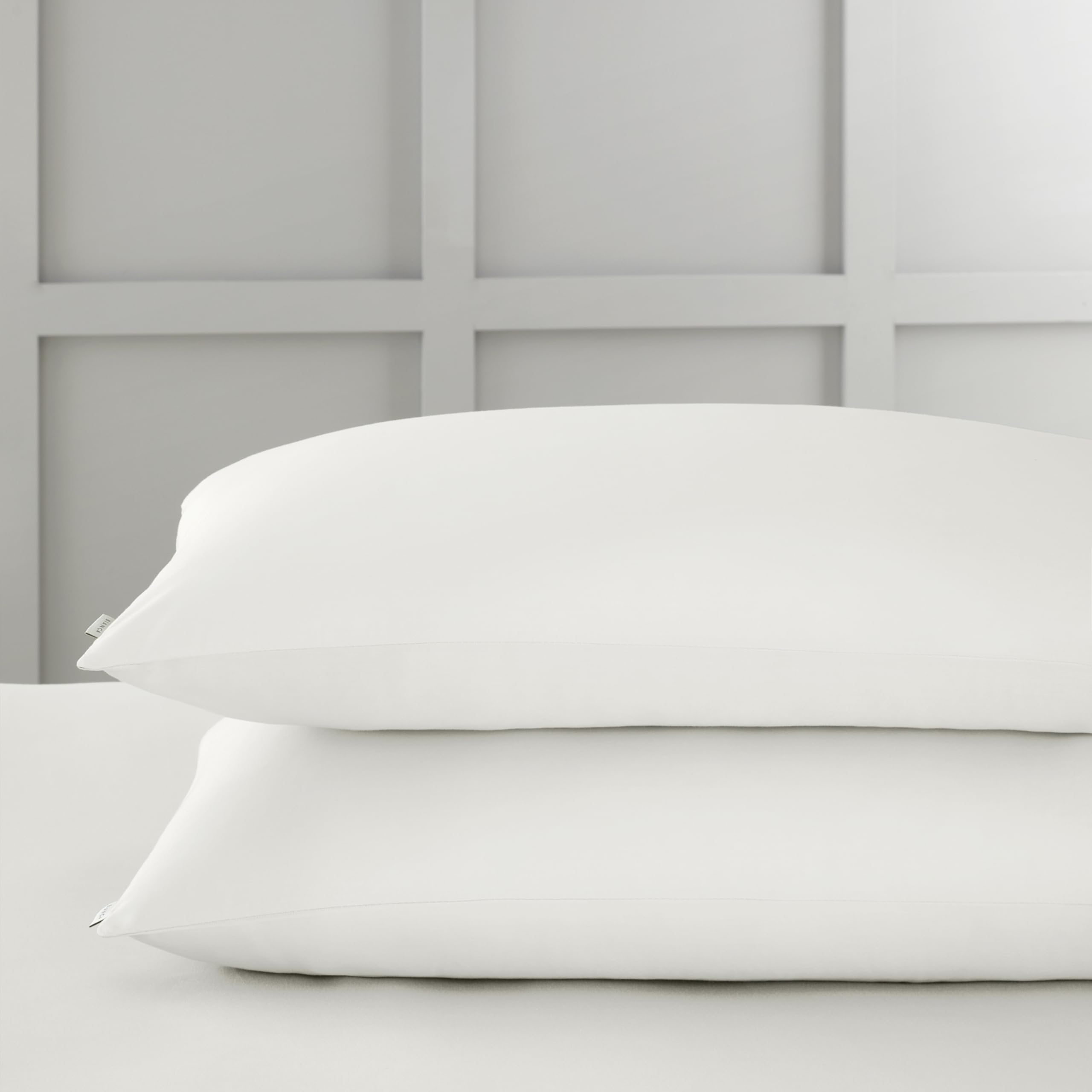 Bianca 400 Thread Count Cotton Sateen Standard Pillowcase Pair Ivory