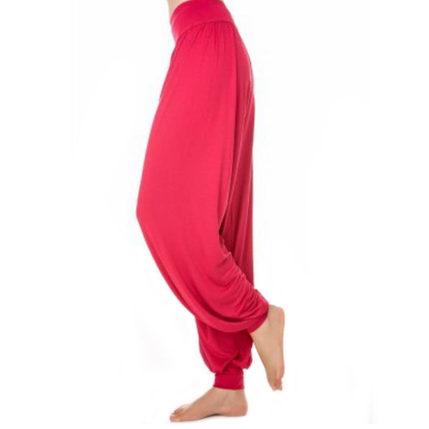 Pantaloni da donna modal, elastici, per sport, yoga, danza, jogging, dance