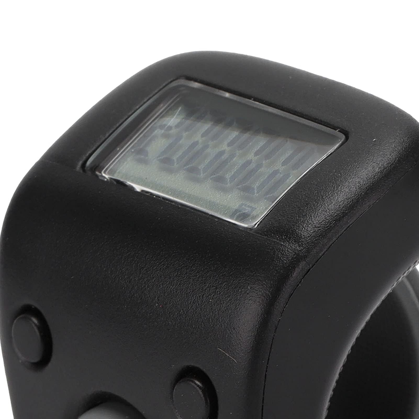 Contatore di Perline Digitale Nero, Forma ad Anello, Mini Strumento per Conteggio Buddista, Accessorio per Meditazione, Design Portatile