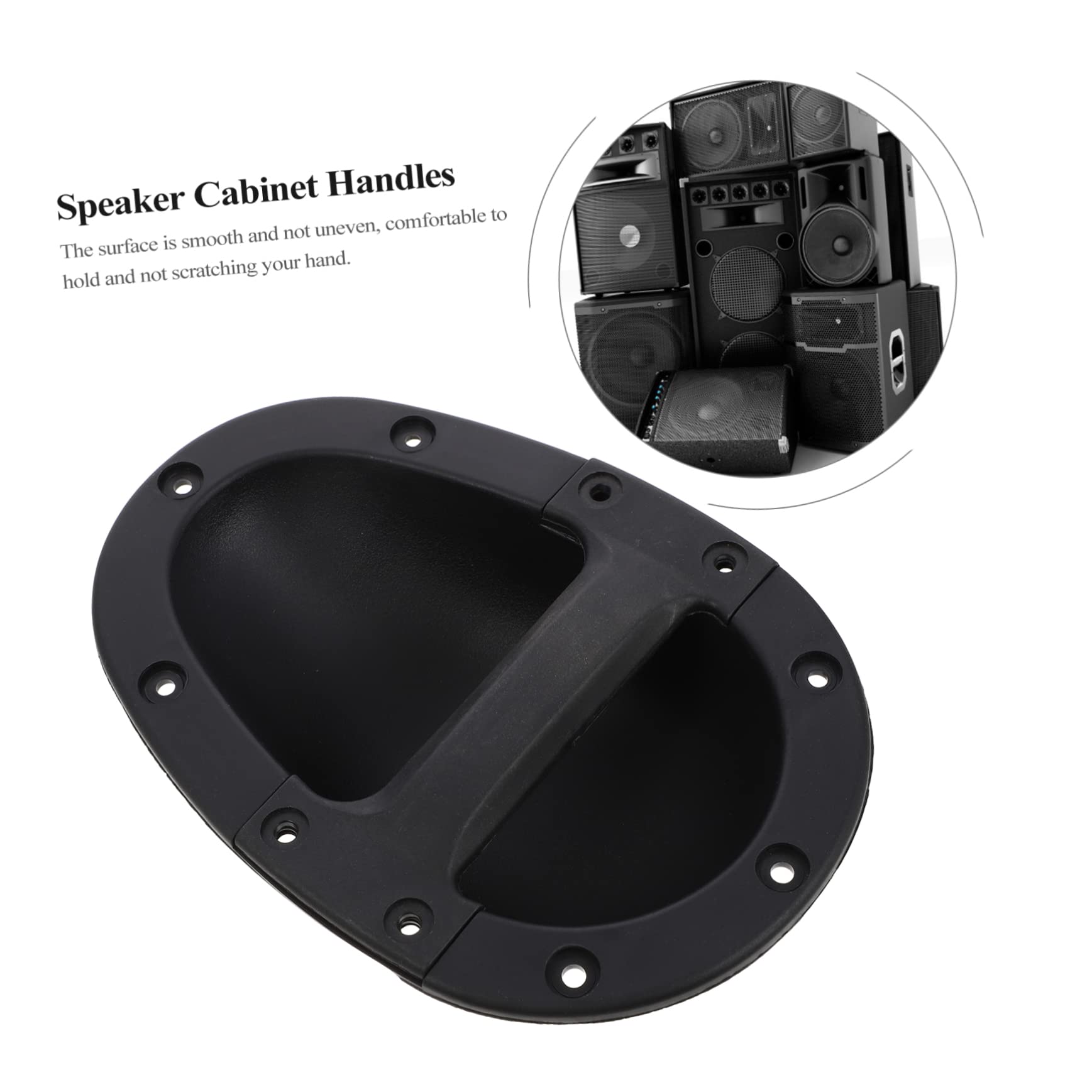 HOLIDYOYO 2pcs Recessed Speaker Handles for Loudspeakers Heavy Duty Stain Resistant Finish Easy Installation for Speaker Cabinets and