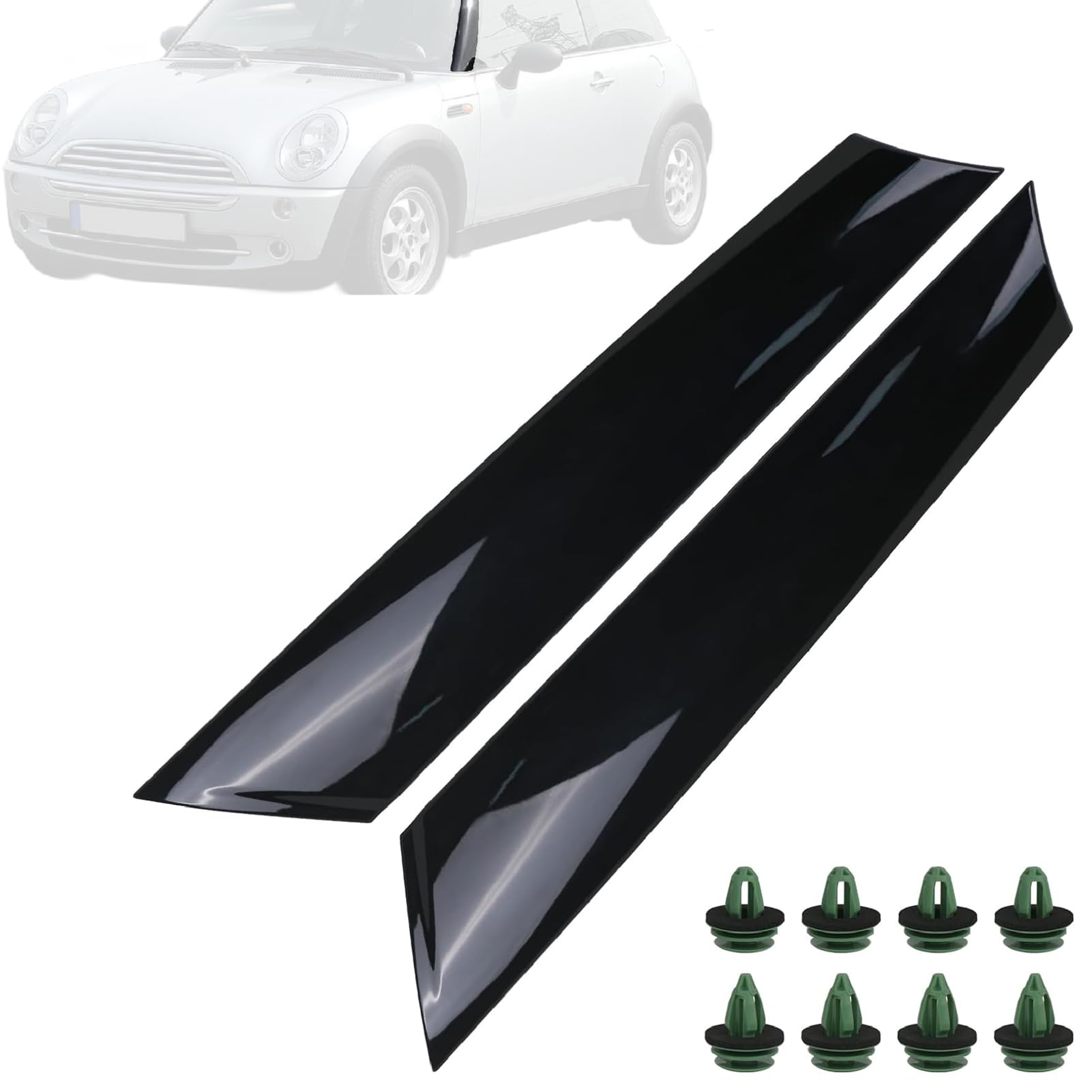 Amazon.com: 1 Pair A Pillar Molding Windshield Outer Trim 