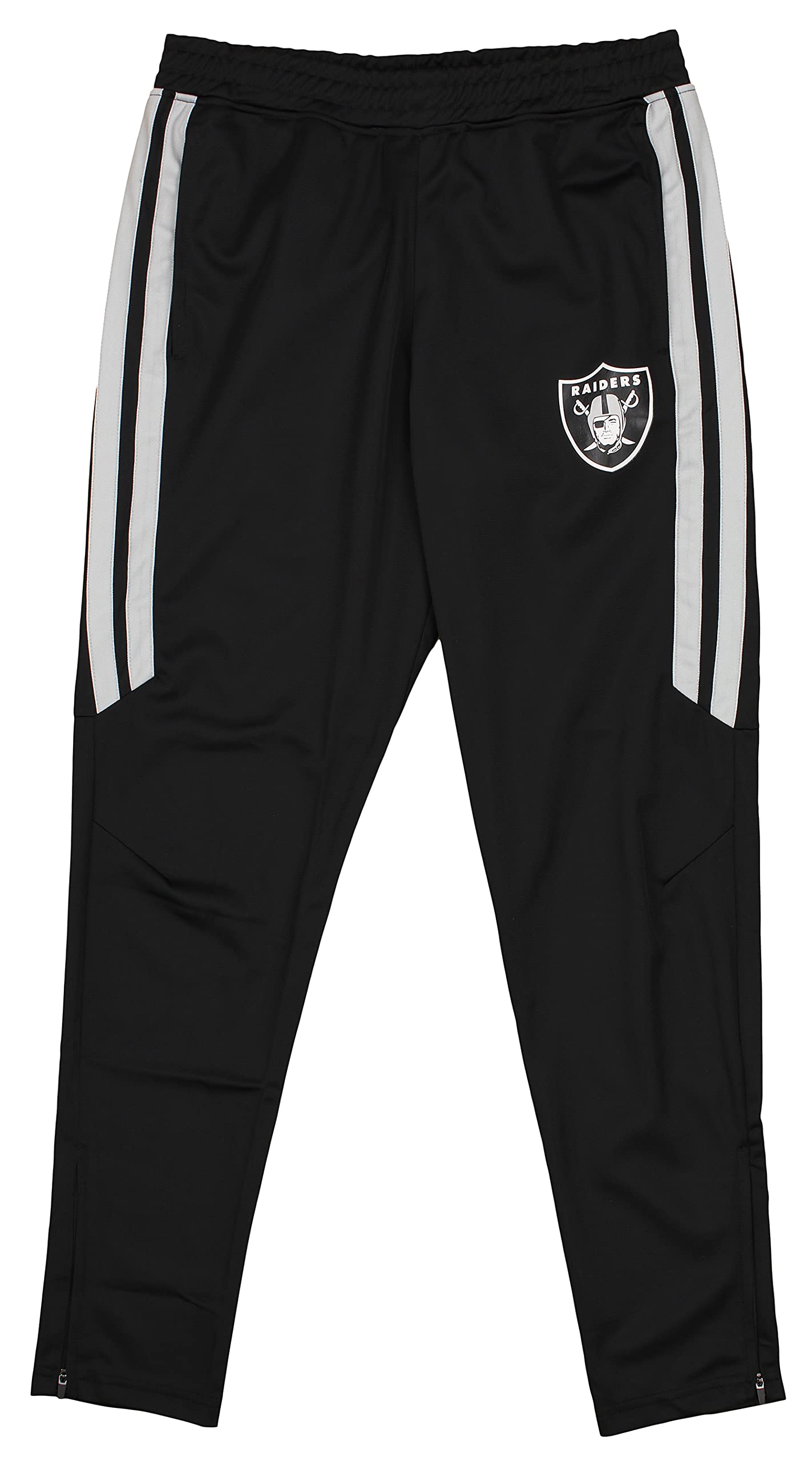 Zubaz NFL Men's Las Vegas Raiders Mesh Side Panels Track Pant, Small