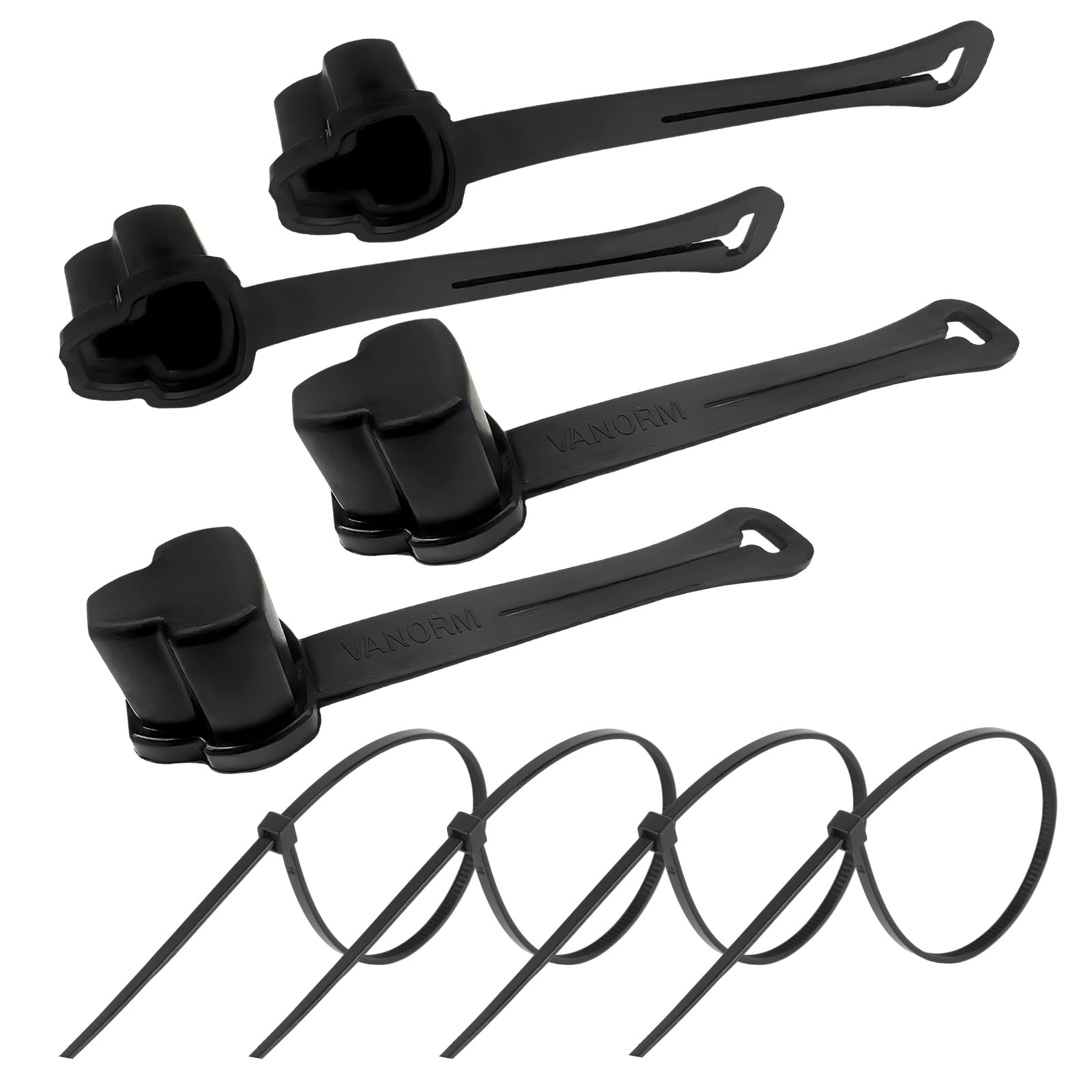 4PCS 3 Prong Plug Protector, Weatherproof Electrical Plug Protector Safety Caps, Plug Protective Cover Cap for 120 Volt Plugs, Socket Covers Power Plug Boots Protect