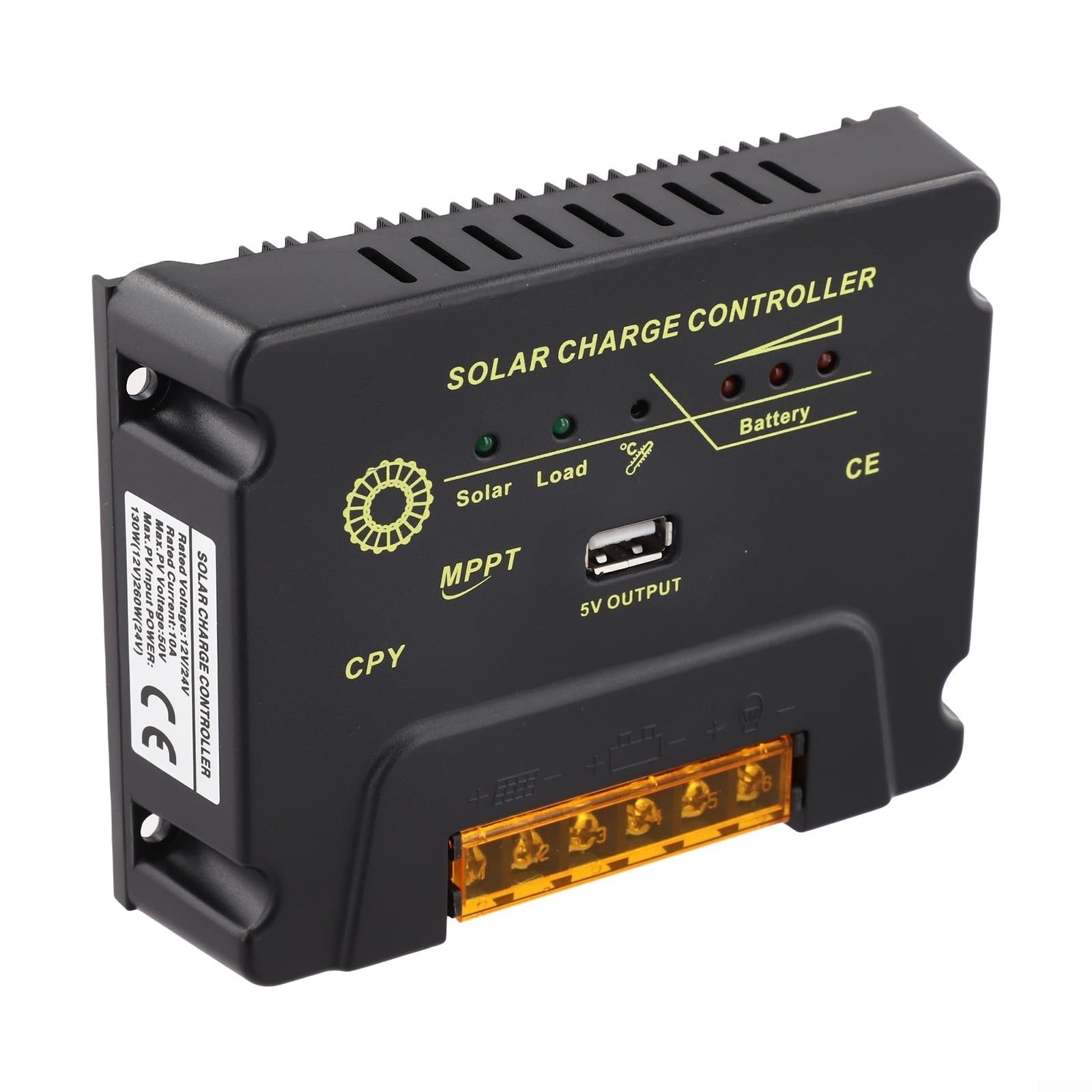 Controlador solar MPPT inteligente de 12 V 24 V 10 A 20 A 30 A adaptable para gel de litio para agm para pantalla de carga de batería (20 A)