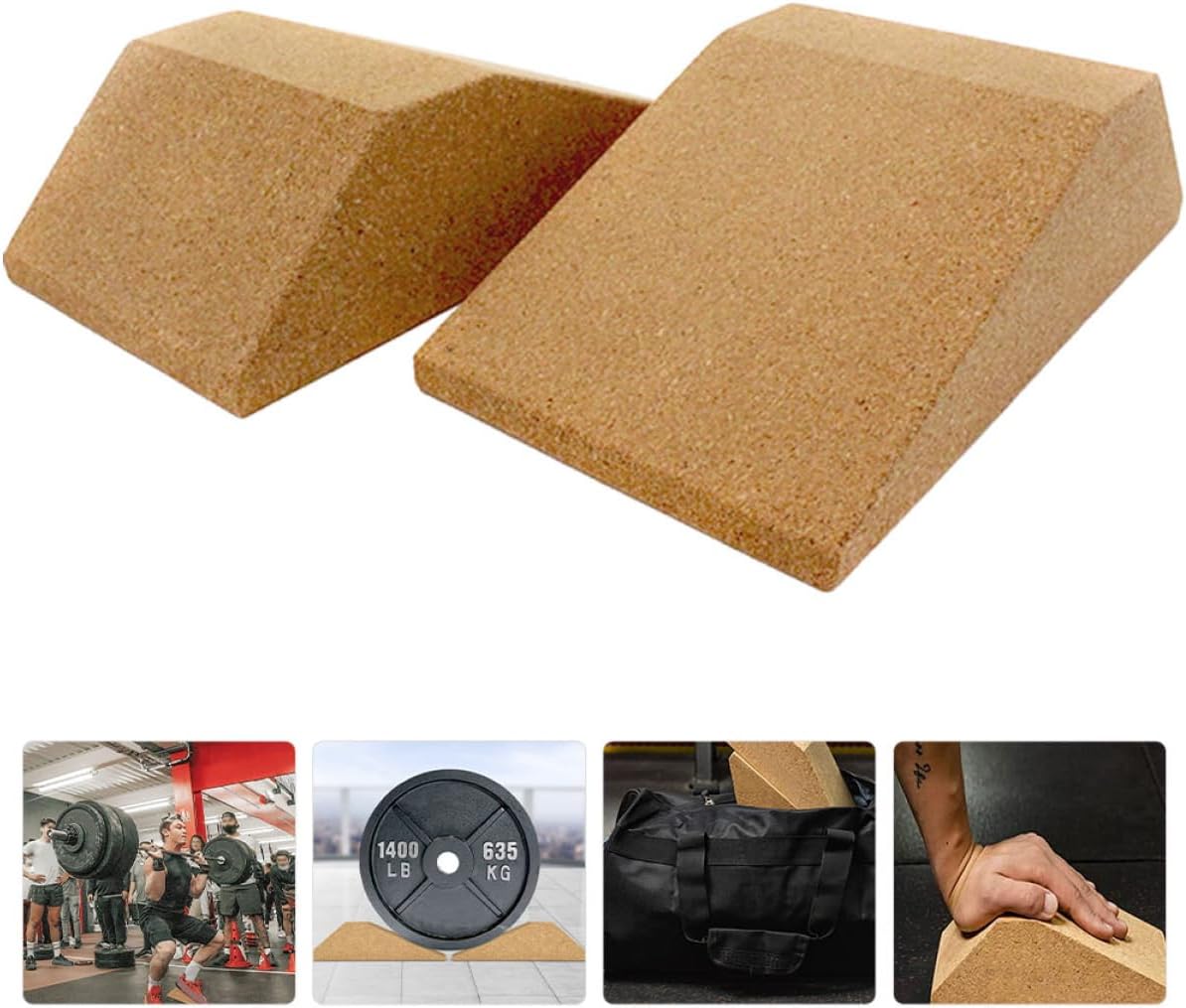 SUPVOX 1pair Squat Block Portable Squat Trainer Sturdy Foot and Calf for Equipment