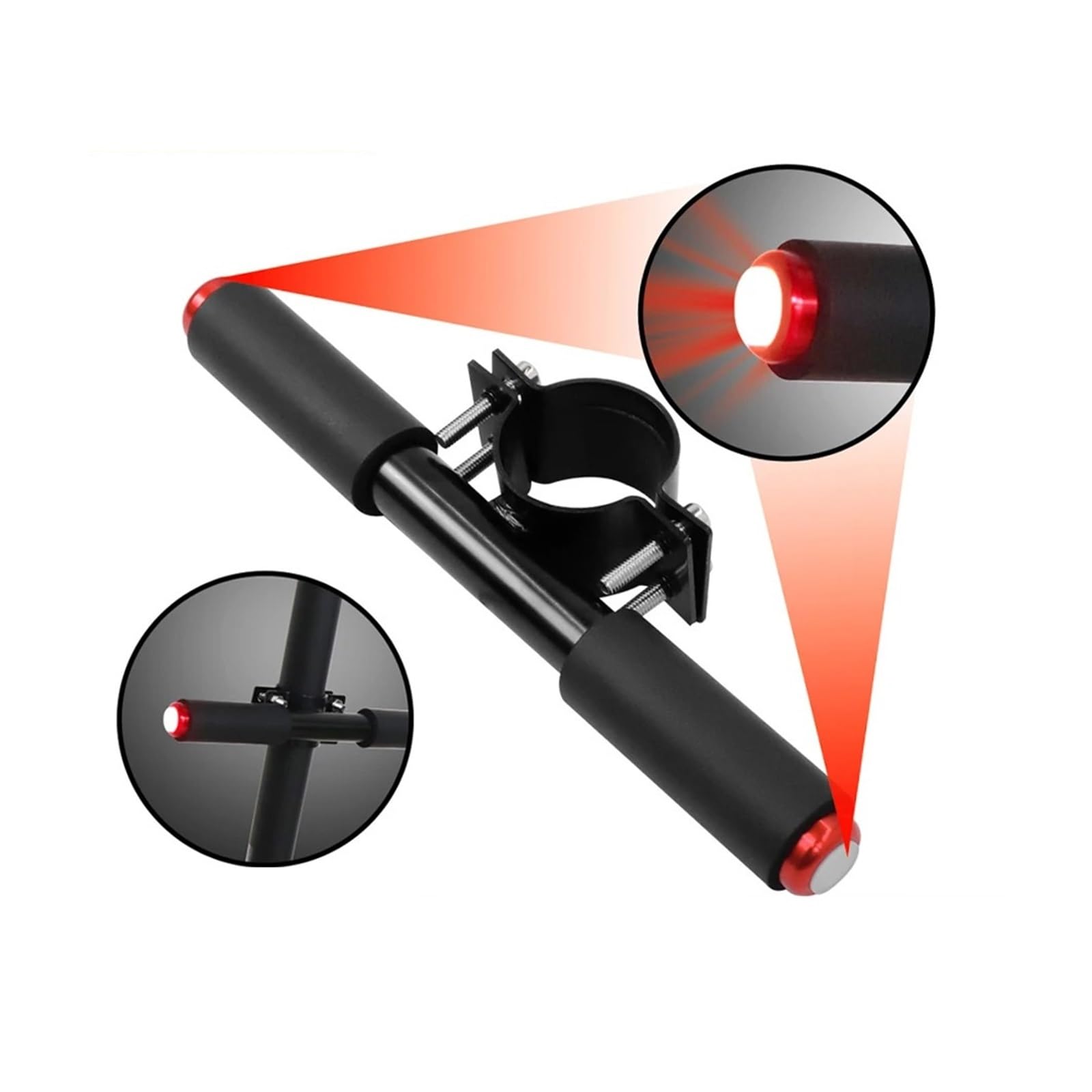 Levier de poignée réglable Compatible avec la Trottinette électrique for Enfants Xiaomi M365 Pro/Max G30 Guidon antidérapant avec lumière Clignotante de sécurité(for Max G30)