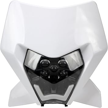 Dirt Bike 5 LED Headlights,Motorcycle Enduro Head Light Kit For 2024 EXC SXF XCW MX Headlamp Supermoto Fairing ATV Scooters-White