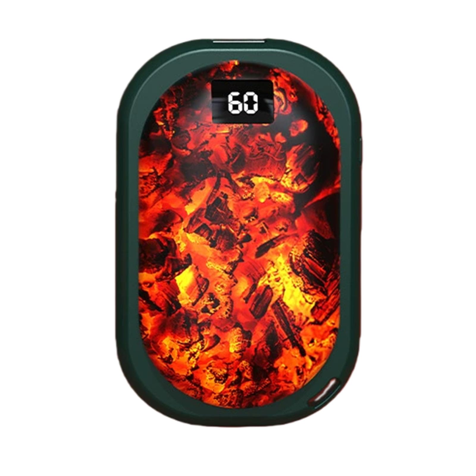 Set di 2 Scaldamani Elettrici, 3 modalità di Riscaldamento, Scaldamani per attività All'aperto, Campeggio, Regalo per Donne E UominiGreen, 3600mAh