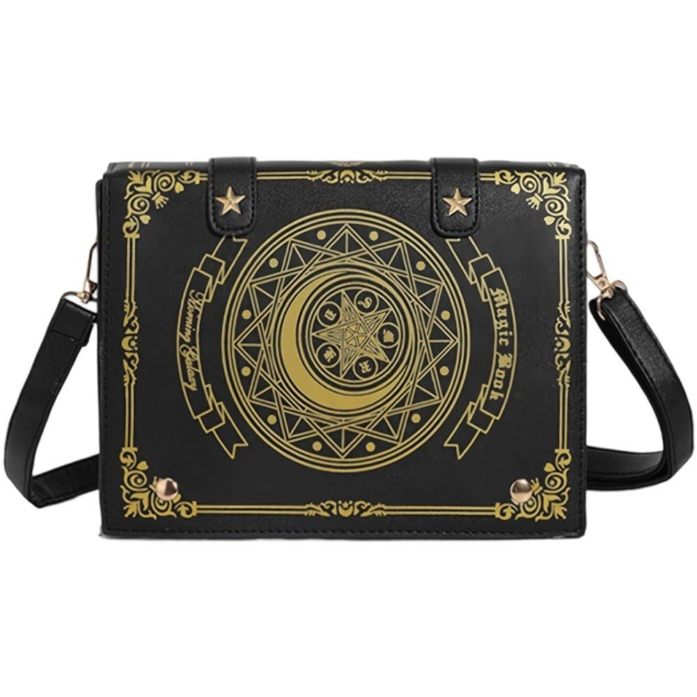 Luxylei Kawaii Ita Bag Cartoon Mini Magic Book Messenger Bag Crossbody Bag Kawaii Lolita Jk Girls Shoulder Bag Flap Synthetic Leather Satchel