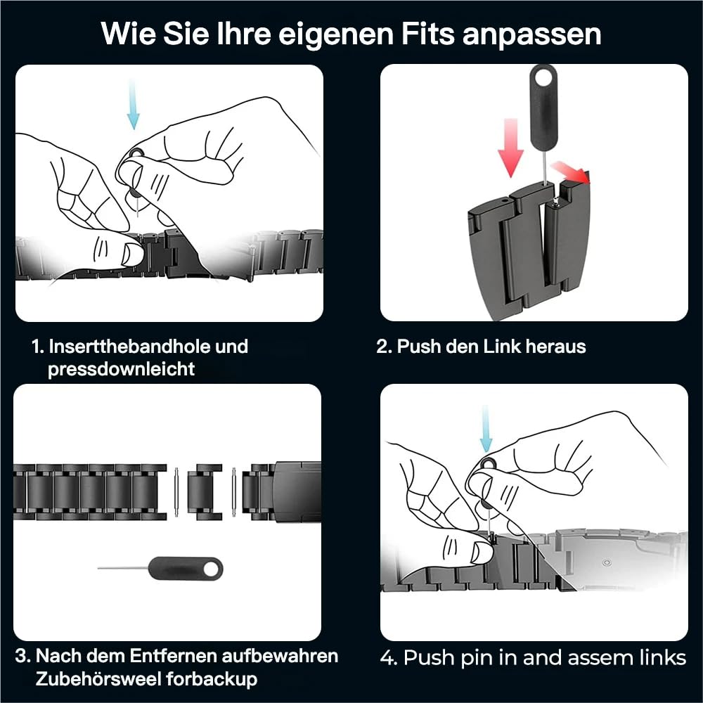 Bracelet en titane pour Garmin Fenix 8/7/7X/6/6X - Bracelet métallique QuickFit de 22 mm et 26 mm - Ultra léger et hypoallergénique avec design sans faille pour Epix Pro Gen 2/Instinct 51 mm