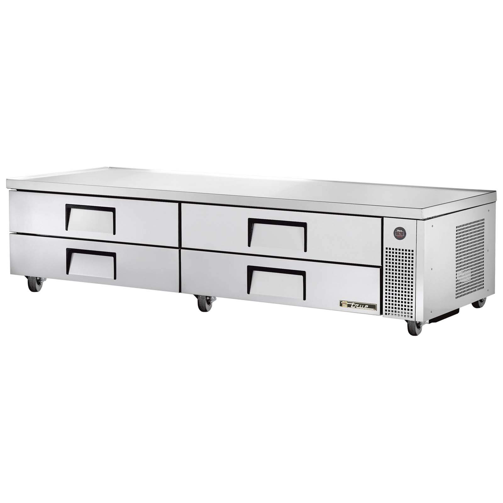 True S/S 4-Drawer 96"W Refrigerated Chef Base by True Mfg. – Model True Mfg TRCB-96