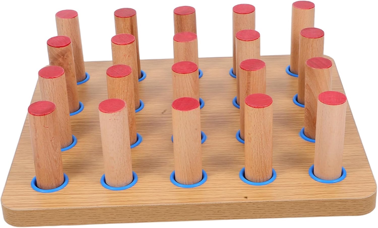 POPETPOP Wooden Pegboard for Finger Flexibility and Dexterity Hand Rehabilitation Exercise Board for Coordination Improvement Homes Clinics and Therapy Centers