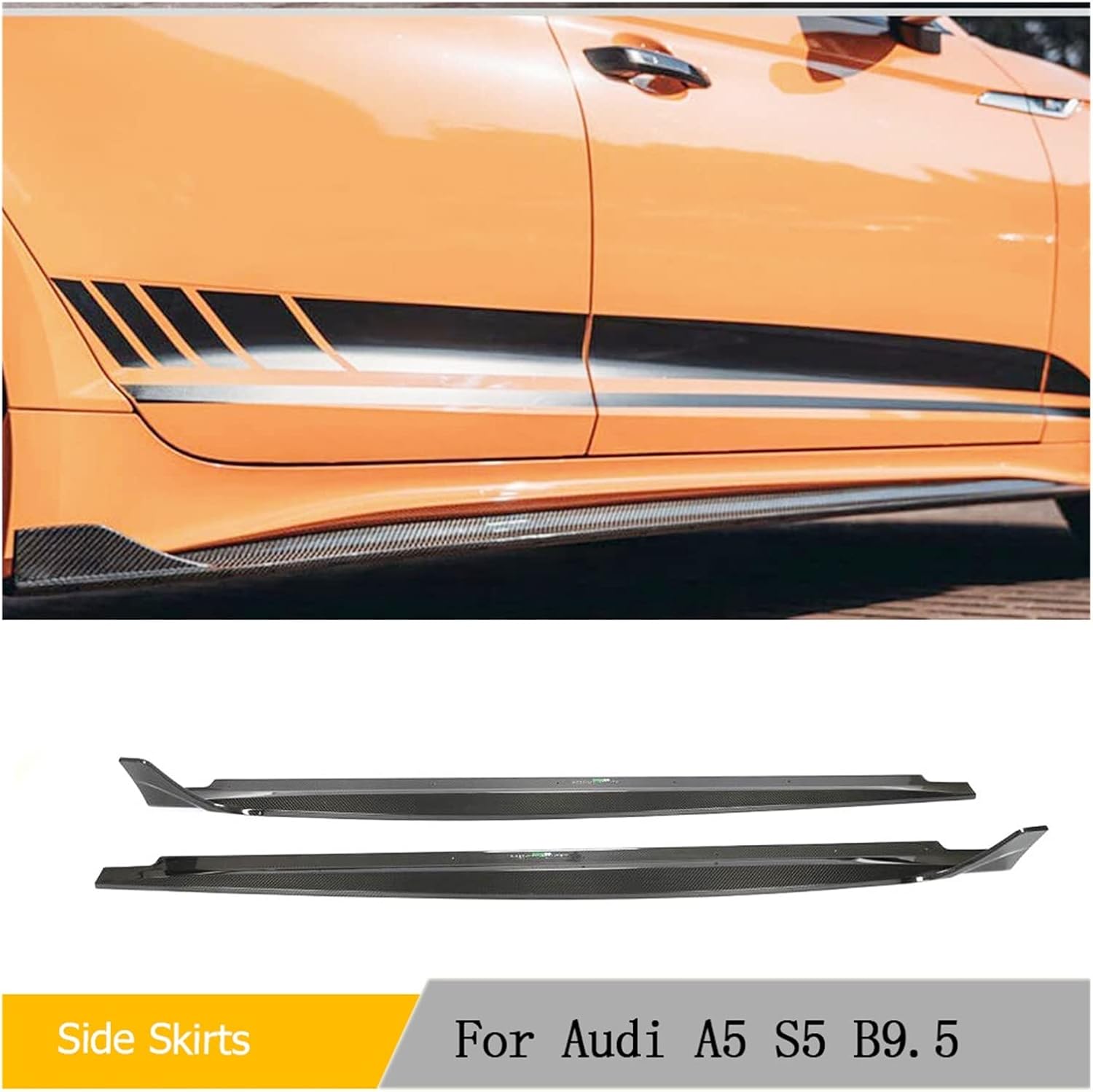 Ford Mustang GT500 2018 2019 2020 2021 2022 ABS Matte Black Side S