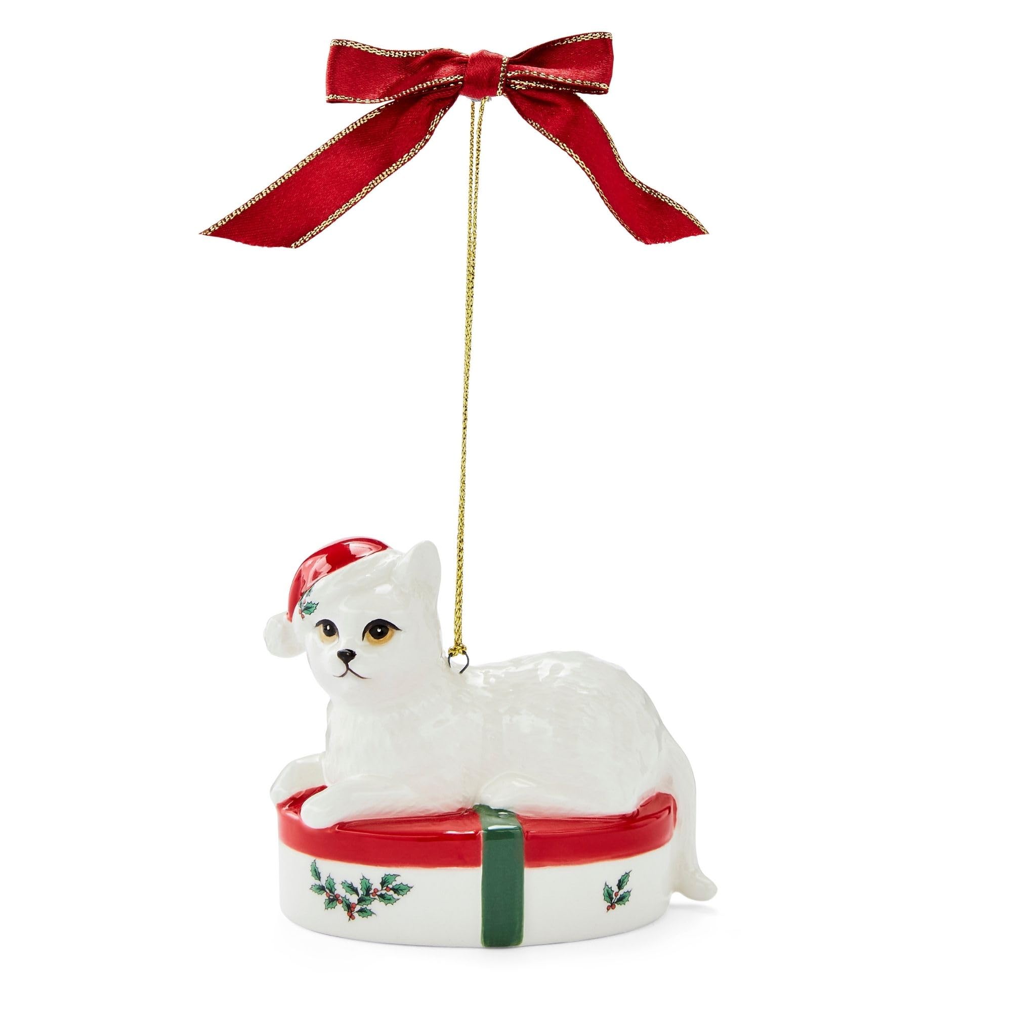 Spode Multicolored Christmas Tree Kitten Ornament - Festive Holiday Decoration, Novelty Bauble For Seasonal Decor - Ideal Holiday Keepsake Ornament For Christmas - Collectible Ornament For Home Decoration
