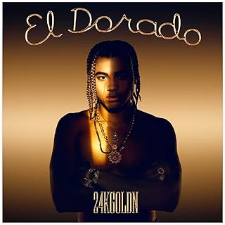 24 kGoldn Album copertina – El Dorado tela poster decorazione camera da letto sport paesaggio ufficio arredamento regalo Unframe: 30 x 30 cm