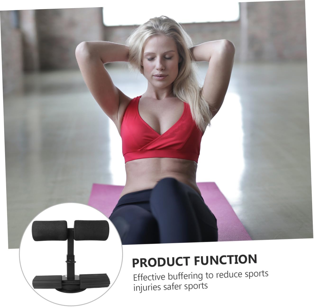 Suction Cup Tensioner Sit up Equipment Suction Sit up Machine Sit up Fitness Bar Portable Spring
