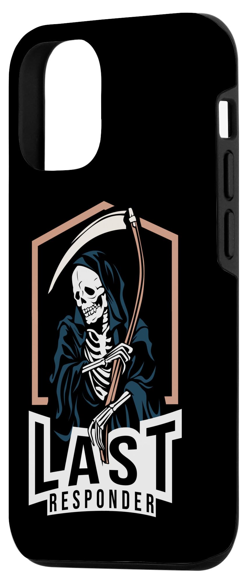 iPhone 13 "Last Responder" Quote Saying with Funny Meme Grem Reaper Case - Image 2