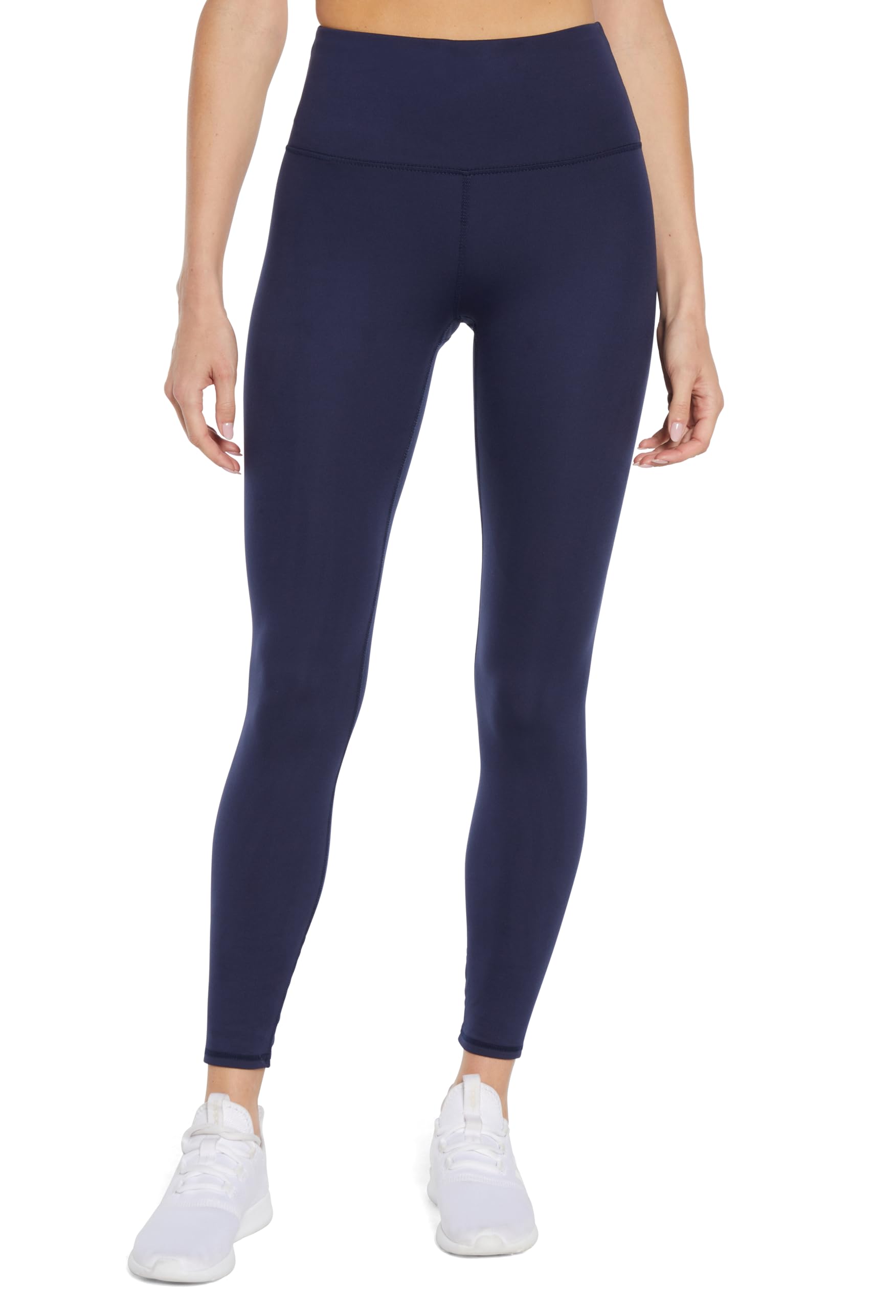 Balance Collection Women's Basic High Rise Tummy Control Legging, Peacoat, Medium