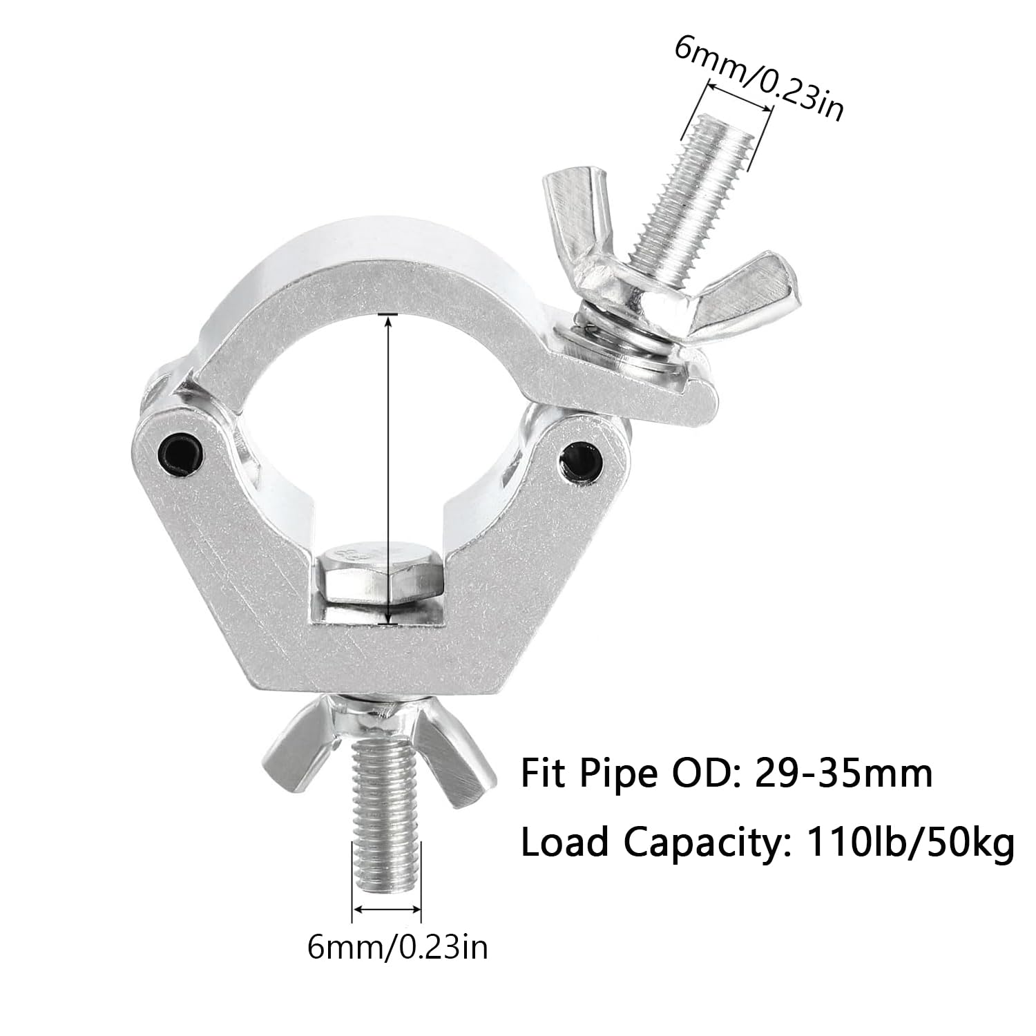 Abrazaderas para luces escena 29-35 mm Abrazadera para enrejado luces, Truss Clamp Ganchos Enrejados Luces Uso para estructuras de escenario, Gancho Abrazadera de Etapa para Altavoces o Accesorios de