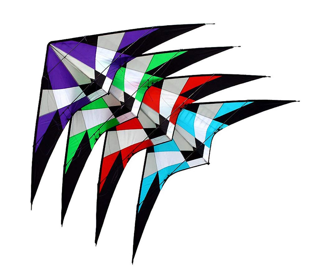 High Performance Dual Control Stunt Kite with Carry Case (Green)