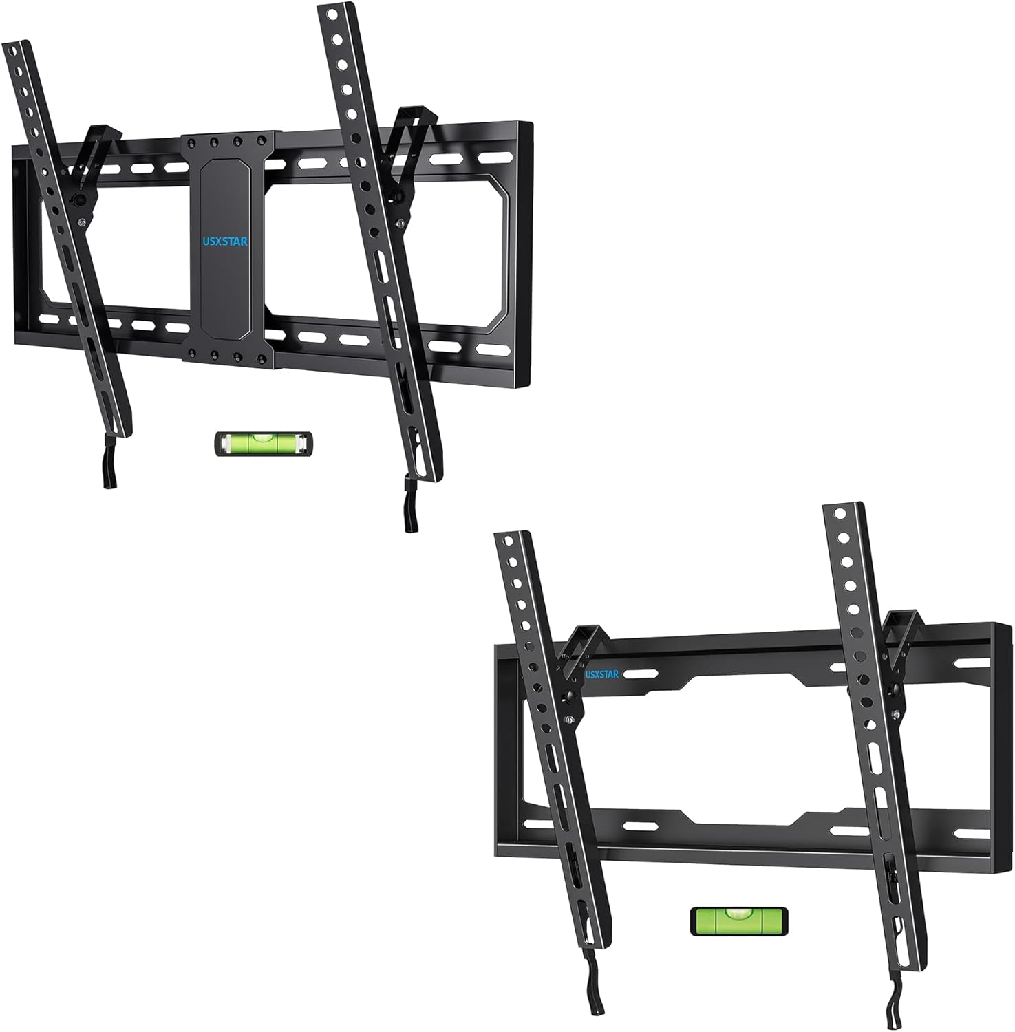 USX STAR Soporte de pared inclinable para televisores de 37 a 82 pulgadas y soporte de TV inclinable para TV de 26 a 60 pulgadas, soporte de TV de