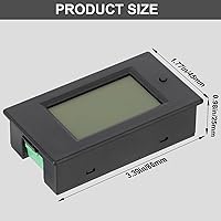 Vista 5 de Polímetro digital de DROK, DC 6.5-100 V, 100 A, medidor de voltaje, amperaje, potencia, pantalla digital LCD para medir la corriente, 1