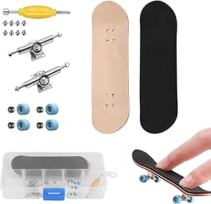 URMAGIC Fingerboard Mini Finger Skateboards Toys, Professional Finger Boards Set, Mini Skateboard Starter Kit Finger Sports Gift For Kids