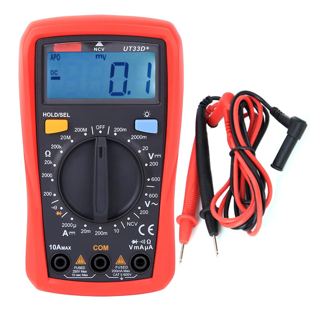 Hyuduo Multimètre Numérique Portable, Voltmètre CA CC à Grand écran, pour