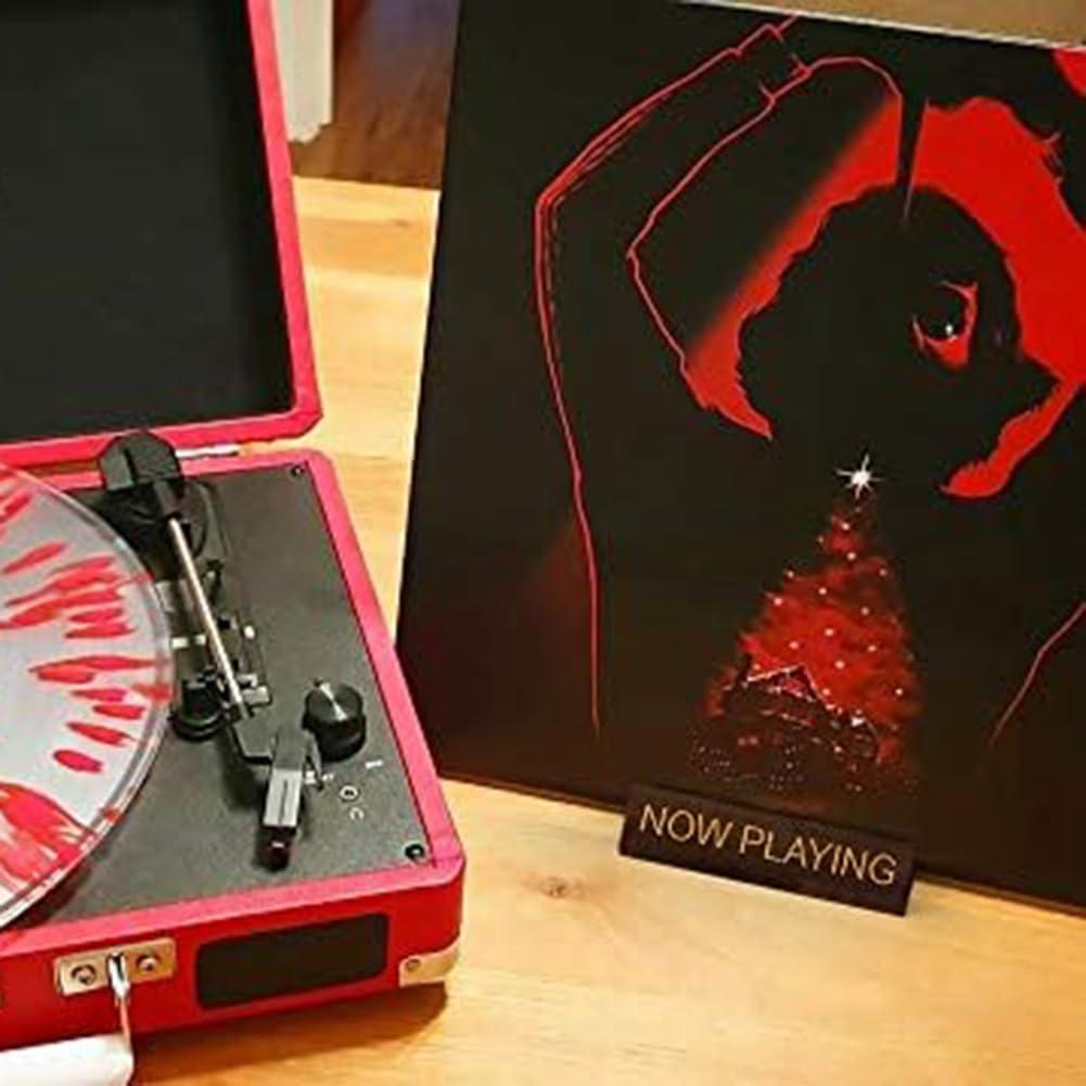 1 SZT. Aktualnie grane stojak na płyty winylowe z prezentacją płyt z orzecha włoskiego brązowego, stojaki na płyty winylowe do przechowywania albumów, akcesoria