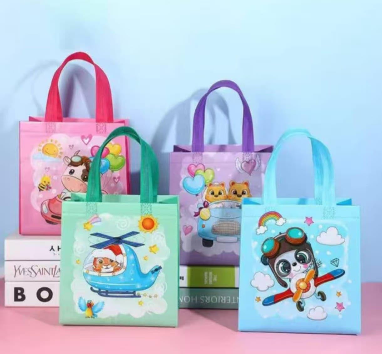 Colorful Kids Birthday Gift Bags - 12 Pack -8 Colorful Kids Birthday Gift Bags - 12 Pack -8
