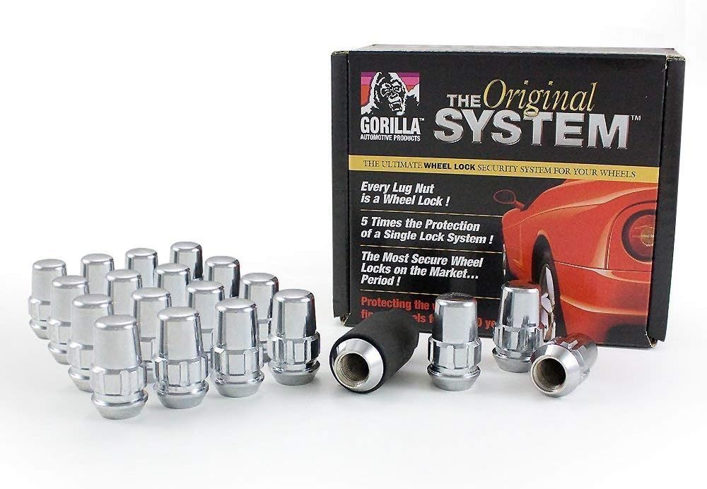 Gorilla Automotive 71644N "The System" Acorn Wheel Locks (14mm x 1.50 Thread Size) - For 6 Lug Wheels