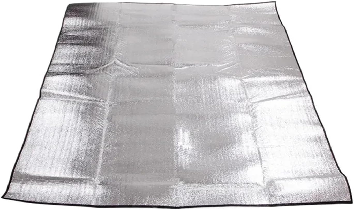 Aluminium Sleeping Mat Camping Mat Aluminum Insulation Foam Foil Sleeping Pad Thermal Outdoor Tent Footprint Reflecting Heat
