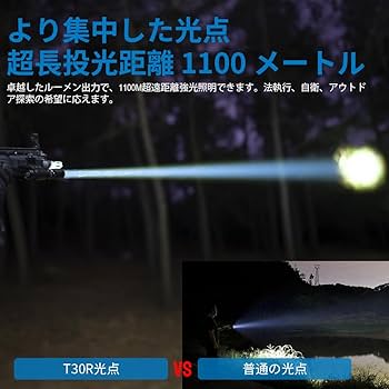 Amazon.co.jp: Trustfire 懐中電灯 充電式 軍用 最強 460ルーメン 超強
