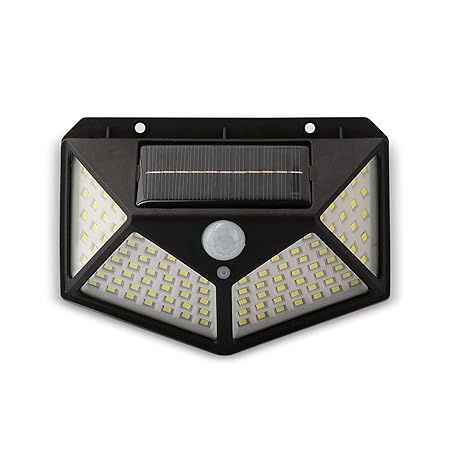 PARABRAHMA 100 LED Bright Outdoor Security Lights with Motion Sensor Solar Powered Wireless Waterproof Night Spotlight for Outdoor/Garden Wall, Solar Lights for Home (1)