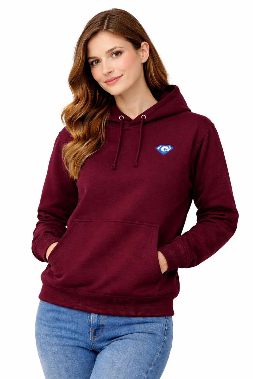 Women’s Hooded Sweatshirt | 300 GSM Premium Cotton Blend Hoodie | Regular Fit | Soft & Warm Winter Wear-image-23